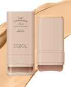 Derol All New Velvet Matte Foundation Stick with Built-In Foundation Brush 20g