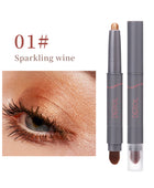 Cream Eyeshadow Stick, Highlighter Makeup Stick Set Long-Lasting, Crease-proof, Blendable Eye Shadow Applicator Sticks Eyeliner Pen