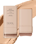 Derol All New Velvet Matte Foundation Stick with Built-In Foundation Brush 20g