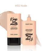 SHELOVES Flawless Matte Liquid Foundation, Long-Lasting & Buildable 30ml