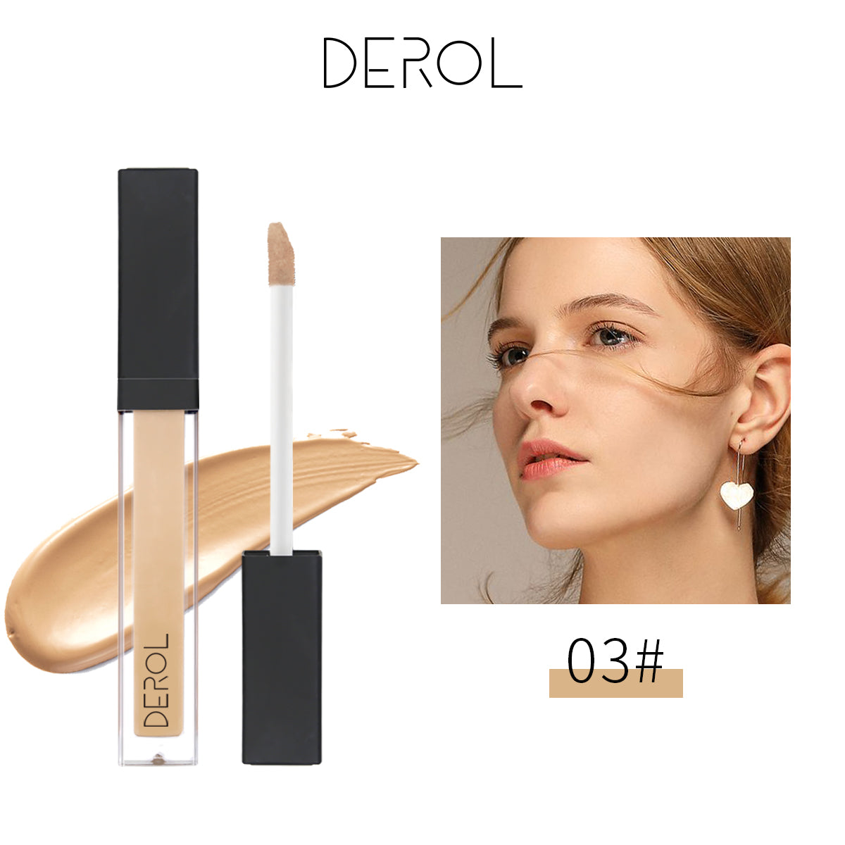 Derol Silky Flawless Concealer Corrects, Lightweight, Full Coverage, Long Lasting 6.5ml