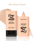 SHELOVES Flawless Matte Liquid Foundation, Long-Lasting & Buildable 30ml