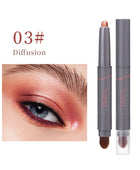 Cream Eyeshadow Stick, Highlighter Makeup Stick Set Long-Lasting, Crease-proof, Blendable Eye Shadow Applicator Sticks Eyeliner Pen