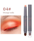 Cream Eyeshadow Stick, Highlighter Makeup Stick Set Long-Lasting, Crease-proof, Blendable Eye Shadow Applicator Sticks Eyeliner Pen