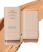 Derol All New Velvet Matte Foundation Stick with Built-In Foundation Brush 20g