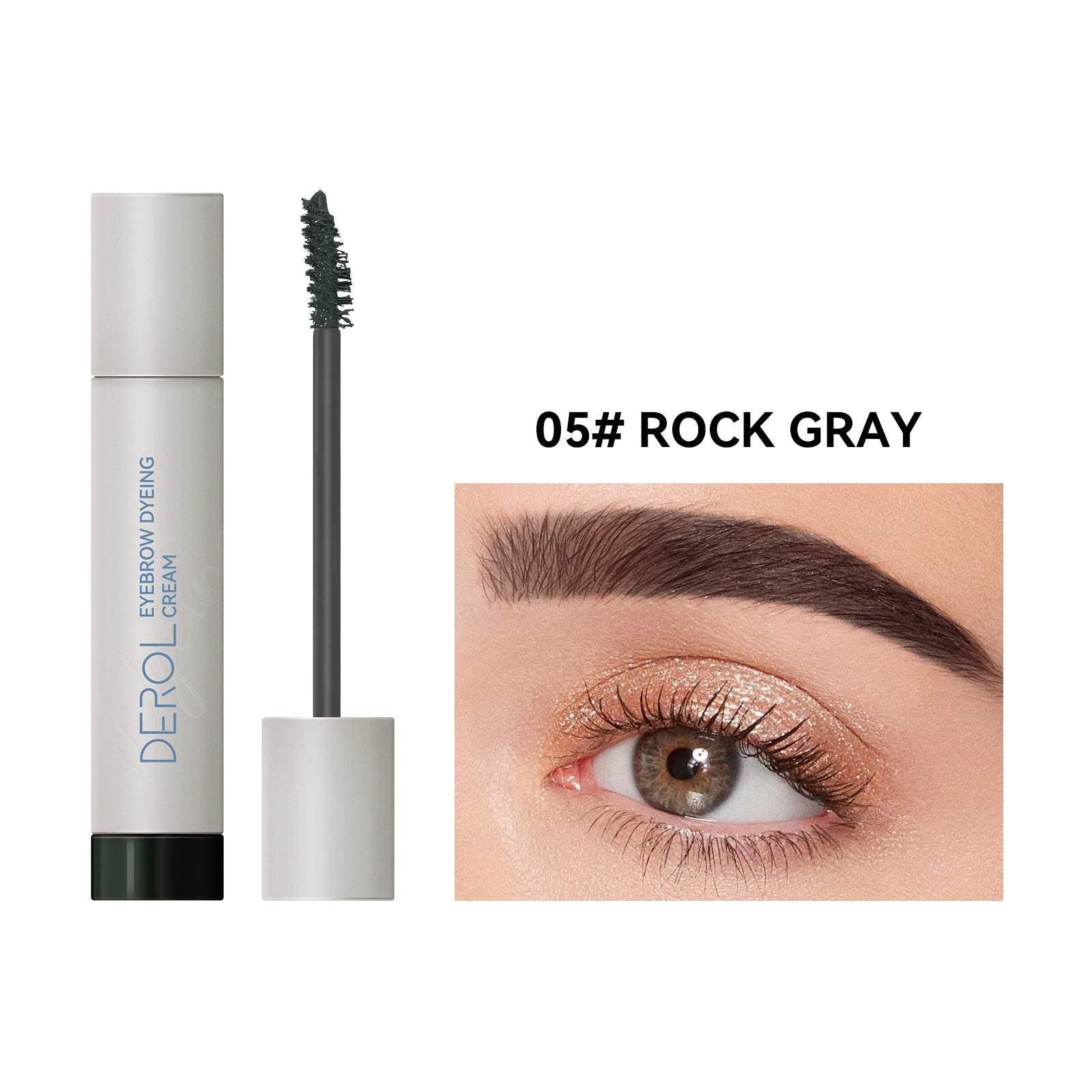 Waterproof Light Brown Eyebrow Gel, Instant Bushy Eyebrow Makeup for Natural Looking Stays on All Day Eye Brow Gel Makeup Fills and Shapes