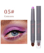 Cream Eyeshadow Stick, Highlighter Makeup Stick Set Long-Lasting, Crease-proof, Blendable Eye Shadow Applicator Sticks Eyeliner Pen