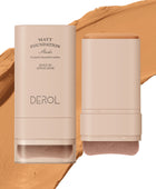 Derol All New Velvet Matte Foundation Stick with Built-In Foundation Brush 20g