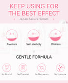 10 Packs Laikou Sakura Face Fluid Essence Moisturizing Skin Shining Cherry Blossom Hyaluronic Acid Serum Essence Shrink Pores Tightening Skin Face Solution