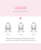 10 Packs Laikou Sakura Face Fluid Essence Moisturizing Skin Shining Cherry Blossom Hyaluronic Acid Serum Essence Shrink Pores Tightening Skin Face Solution