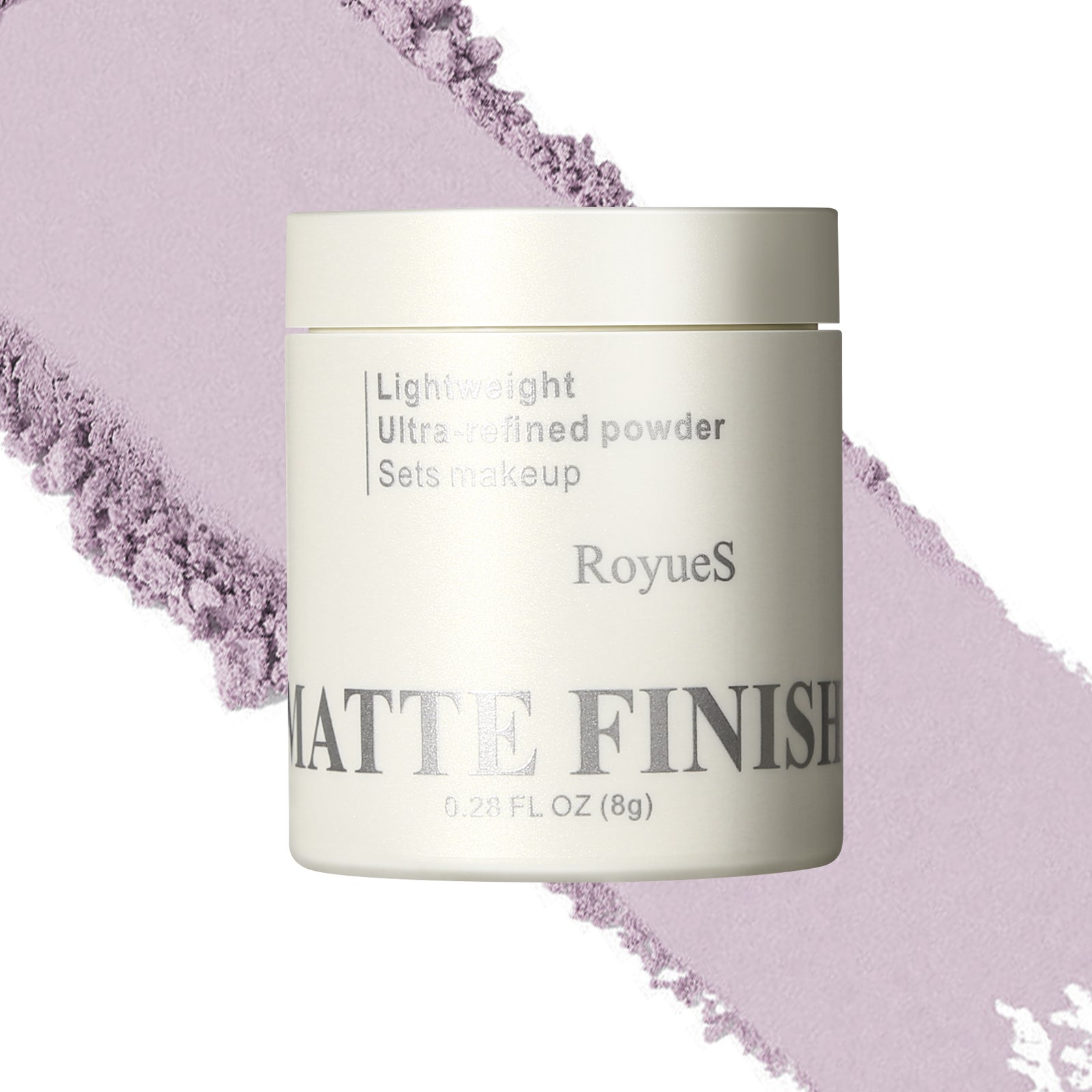 RoyueS Lightweight Ultra-refined Waterproof Loose Setting Powder, Finish Power 8g