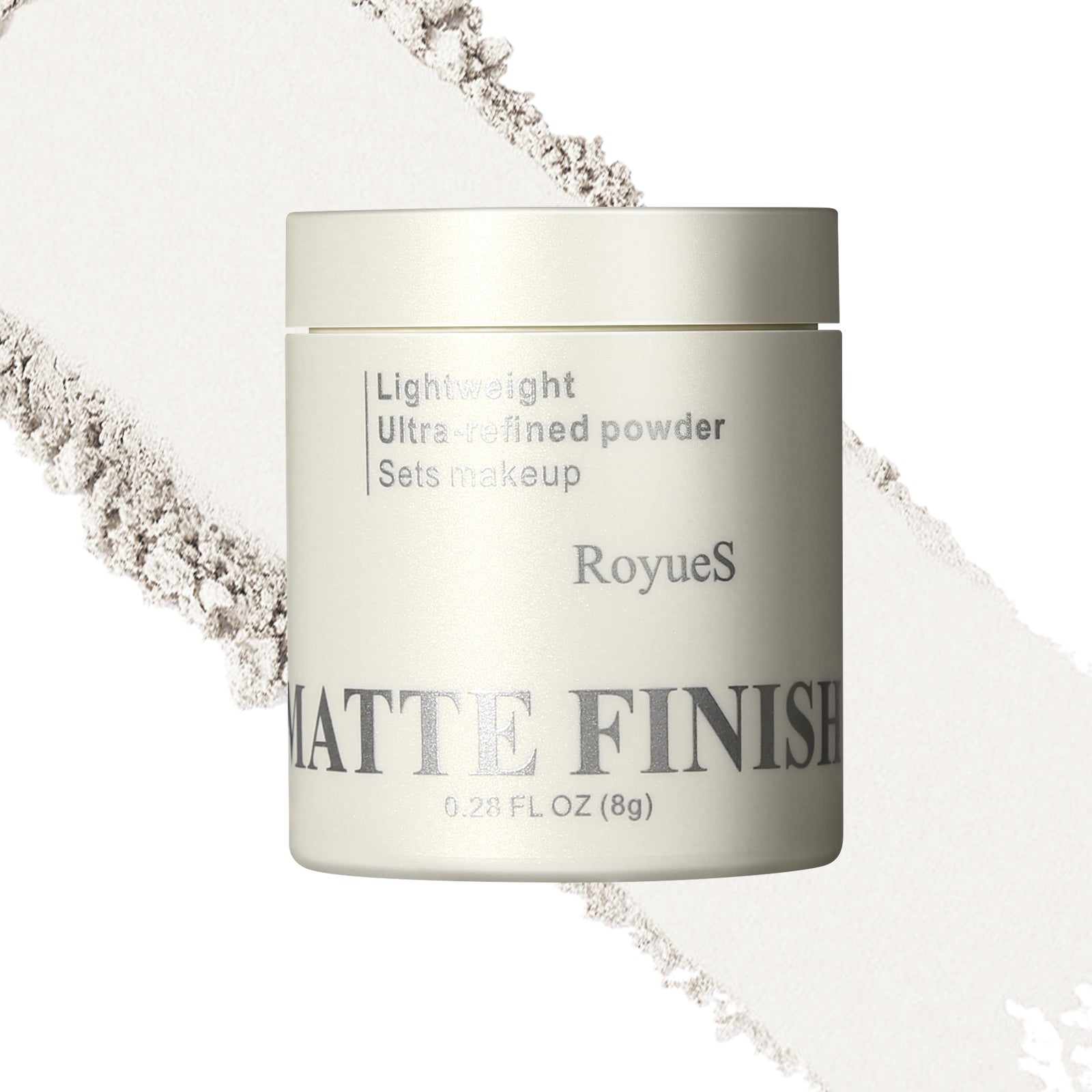 RoyueS Lightweight Ultra-refined Waterproof Loose Setting Powder, Finish Power 8g