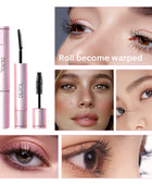 4D Silk Fiber Lash Mascara, 2 in 1 Thrive Mascara For Natural Lengthening And Thickening