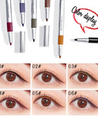 Waterproof Eyeliner Pen Colorful Eyeliner with Sharpener Glitter