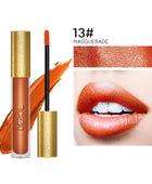 Derol Lip Glaze, 12 Color Matt Lip Cream, 4 Color Shimmer Lip Glaze waterproof non-Stick Cup