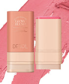 Derol Whispering Softly Hydrating Solid Cheek Tint, Multi-use Blush Makeup Stick Glow Blush Stick 30g