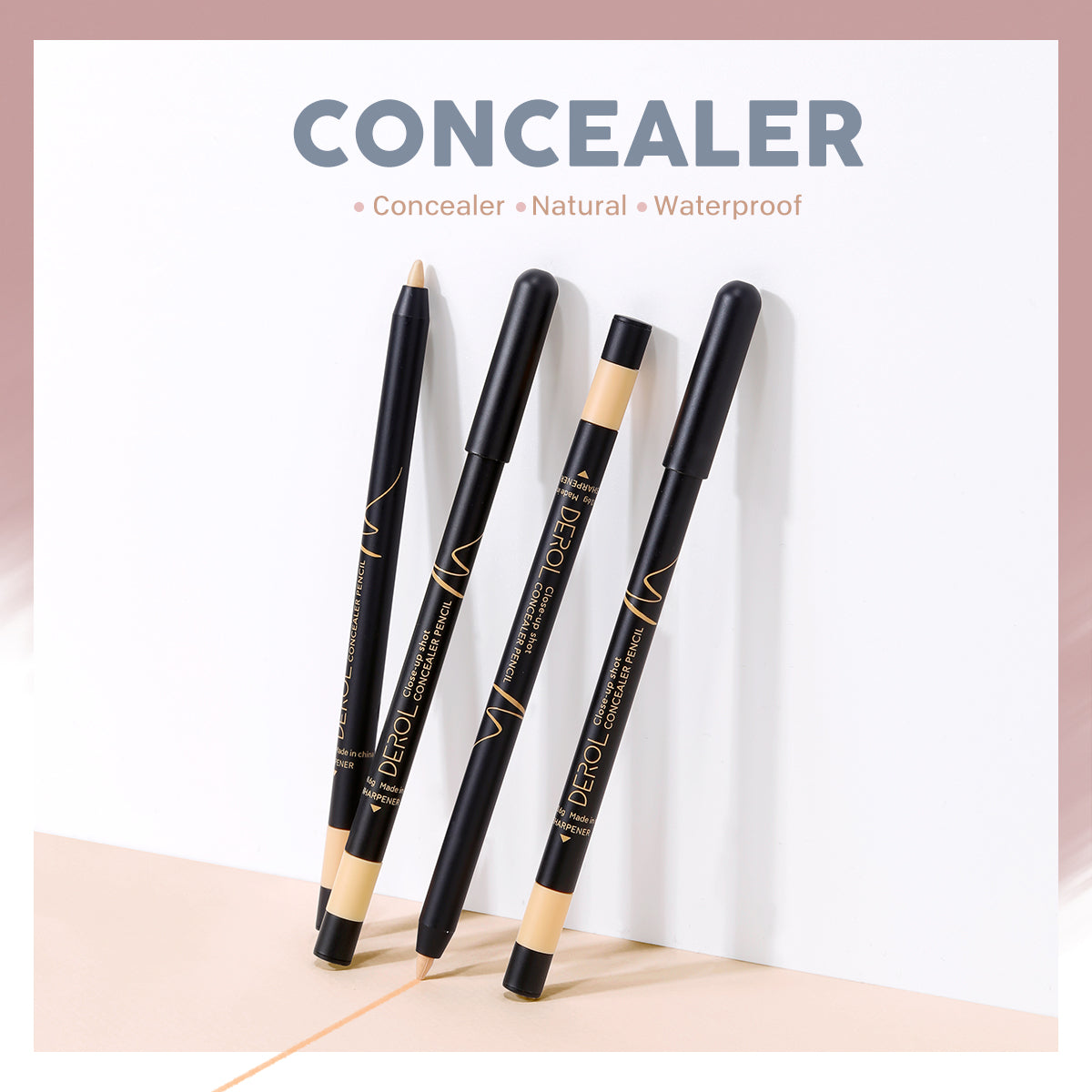 Multi-Use Highlighter & Concealer Pencil, Waterproof Under Eye Concealer for Dark Circles, Blemishes, Aging Spots, Acne and Freckles