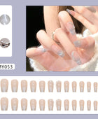 Shinning Press on Nails, mixed color cat eye, diamond decoration nails