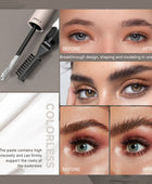 Derol Wild Beauty Waterproof Brow Shaping Sculpt With 2 Brushes,Eye Brow Shaping Wax for Lift & Lamination of Brows 9ml