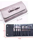 12Pcs Makeup Brushes Set Foundation Blending Face Powder Blush Concealers Eyeshadow Make Up Brush Set with Carrying Bag