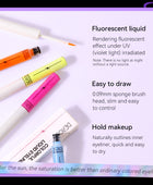 8 Colors UV Neon Liquid Eyeliner Set, Matte Colored Eyeliners Pen, Colorful Waterproof Smudge-proof Pigmented Graphic Liners