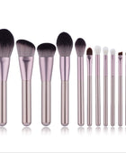 12Pcs Makeup Brushes Set Foundation Blending Face Powder Blush Concealers Eyeshadow Make Up Brush Set with Carrying Bag