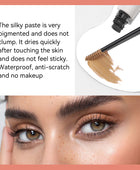 Waterproof Light Brown Eyebrow Gel, Instant Bushy Eyebrow Makeup for Natural Looking Stays on All Day Eye Brow Gel Makeup Fills and Shapes