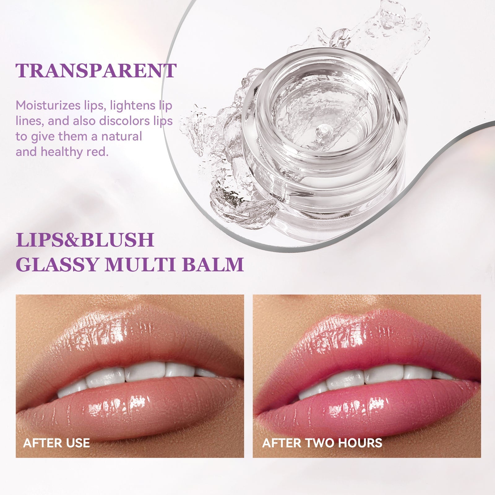 Derol Transparent Planet Lip Gloss & Blush Multi Balm 4.5g