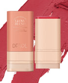 Derol Whispering Softly Hydrating Solid Cheek Tint, Multi-use Blush Makeup Stick Glow Blush Stick 30g