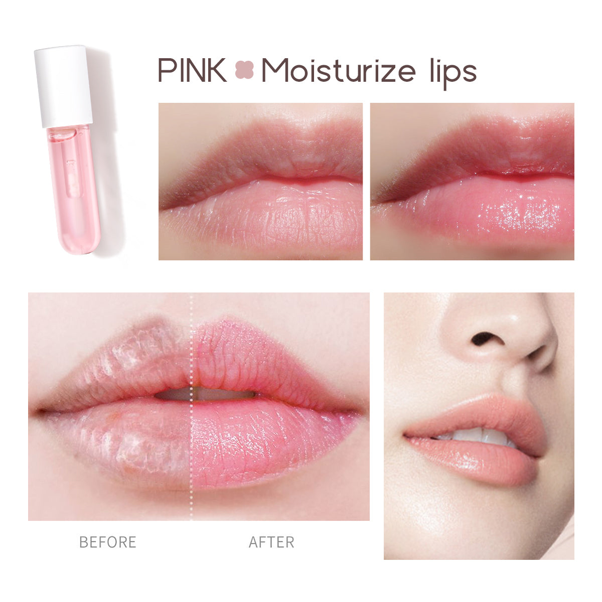 Natural Lip Plumper and Lip Care Serum, Lip Enhancer for Fuller, Lip Mask, Beautiful Fuller, Hydrating & Reduce Fine Line