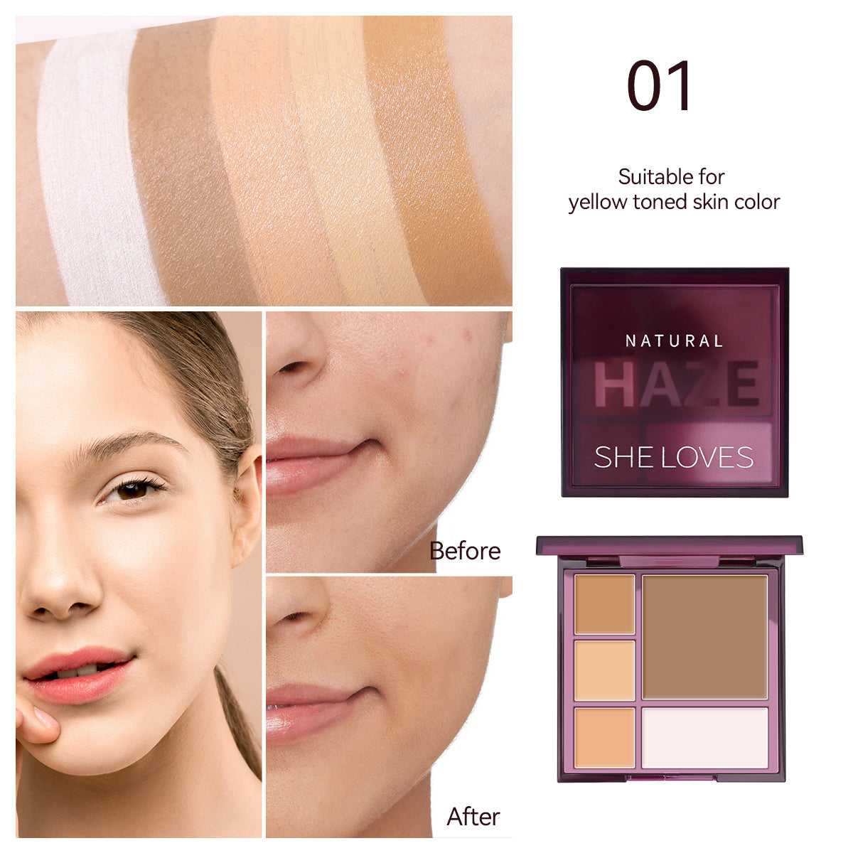 SHELOVES Beautiful Face Bright Makeup Palette For On the Go