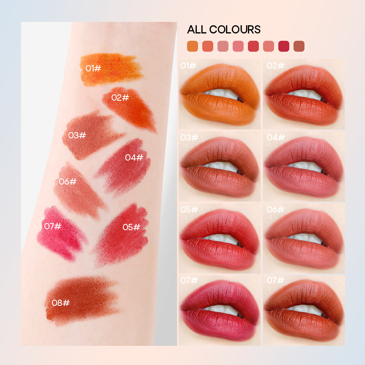 Little Monster Capsule Lipstick 8 Colors/set