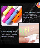 8 Colors UV Neon Liquid Eyeliner Set, Matte Colored Eyeliners Pen, Colorful Waterproof Smudge-proof Pigmented Graphic Liners