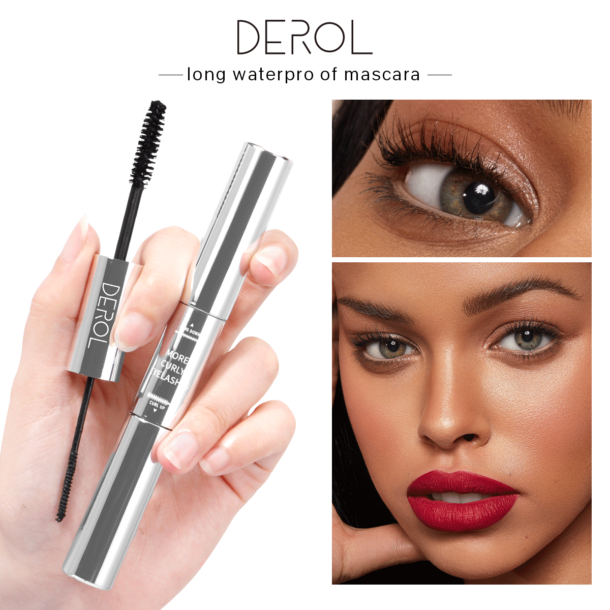 Derol 2-in-1 Miracle Fiber Waterproof Mascara 12ml