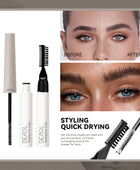 Derol Wild Beauty Waterproof Brow Shaping Sculpt With 2 Brushes,Eye Brow Shaping Wax for Lift & Lamination of Brows 9ml