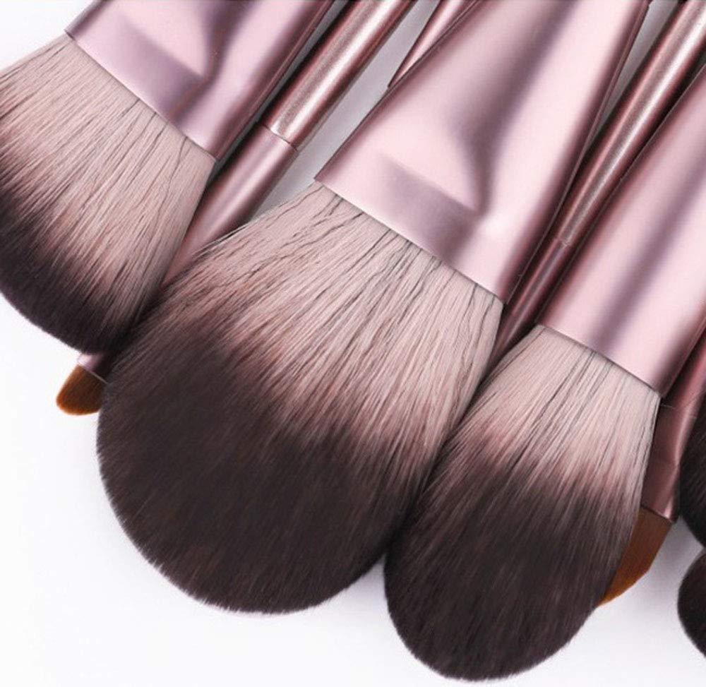 12Pcs Makeup Brushes Set Foundation Blending Face Powder Blush Concealers Eyeshadow Make Up Brush Set with Carrying Bag