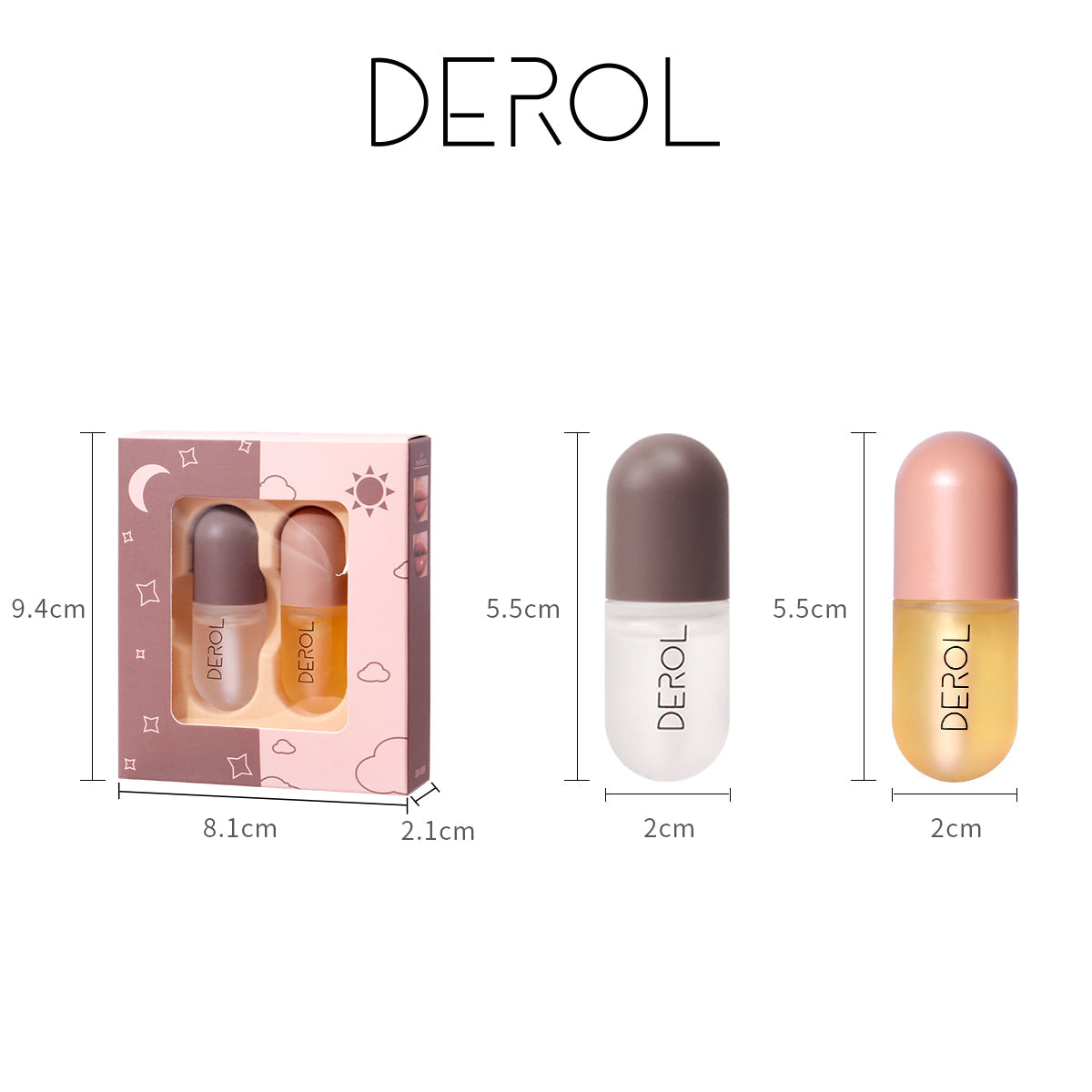 Derol Day and Night Double Effect Lip Plumper Coffret