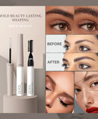 Derol Wild Beauty Waterproof Brow Shaping Sculpt With 2 Brushes,Eye Brow Shaping Wax for Lift & Lamination of Brows 9ml