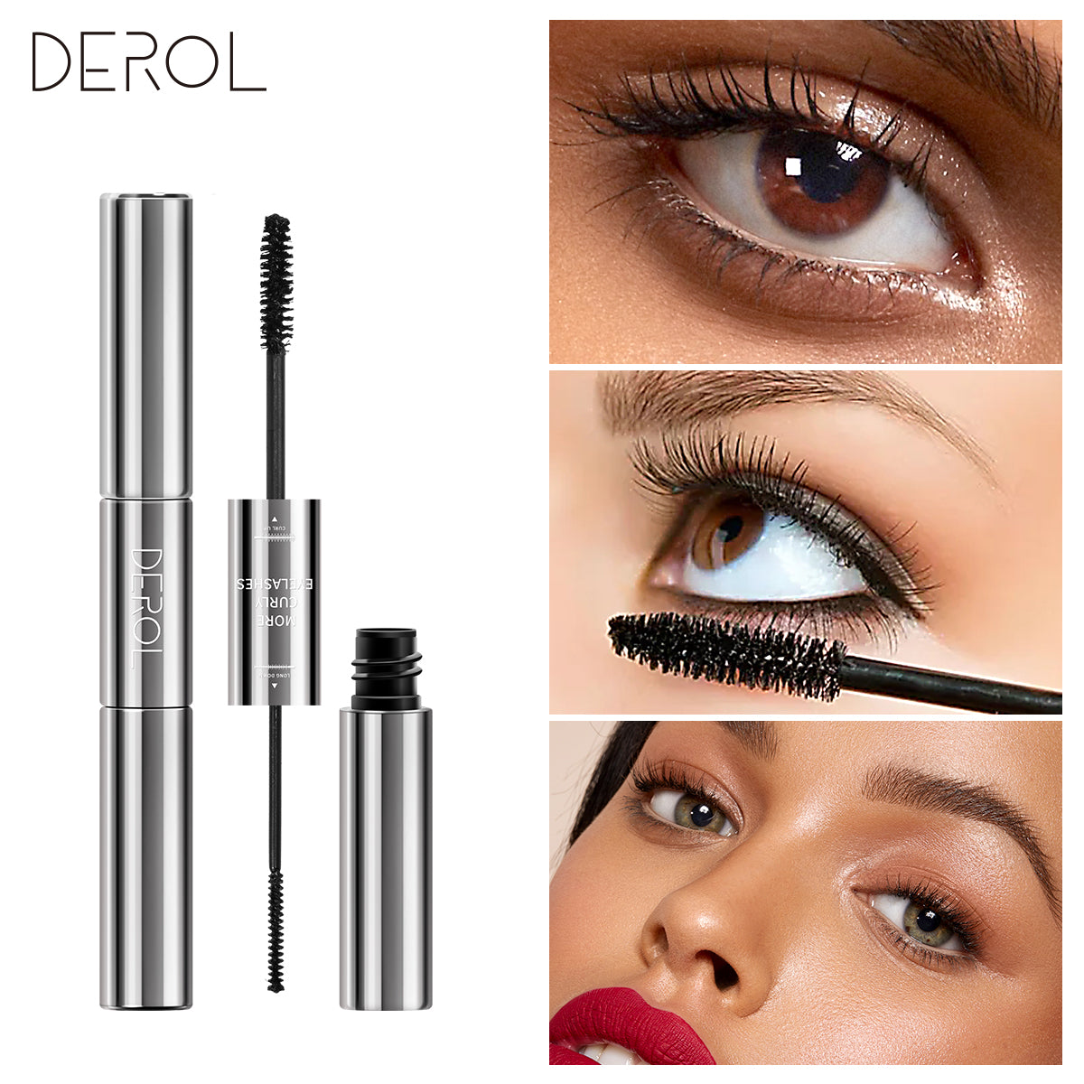 Derol 2-in-1 Miracle Fiber Waterproof Mascara 12ml