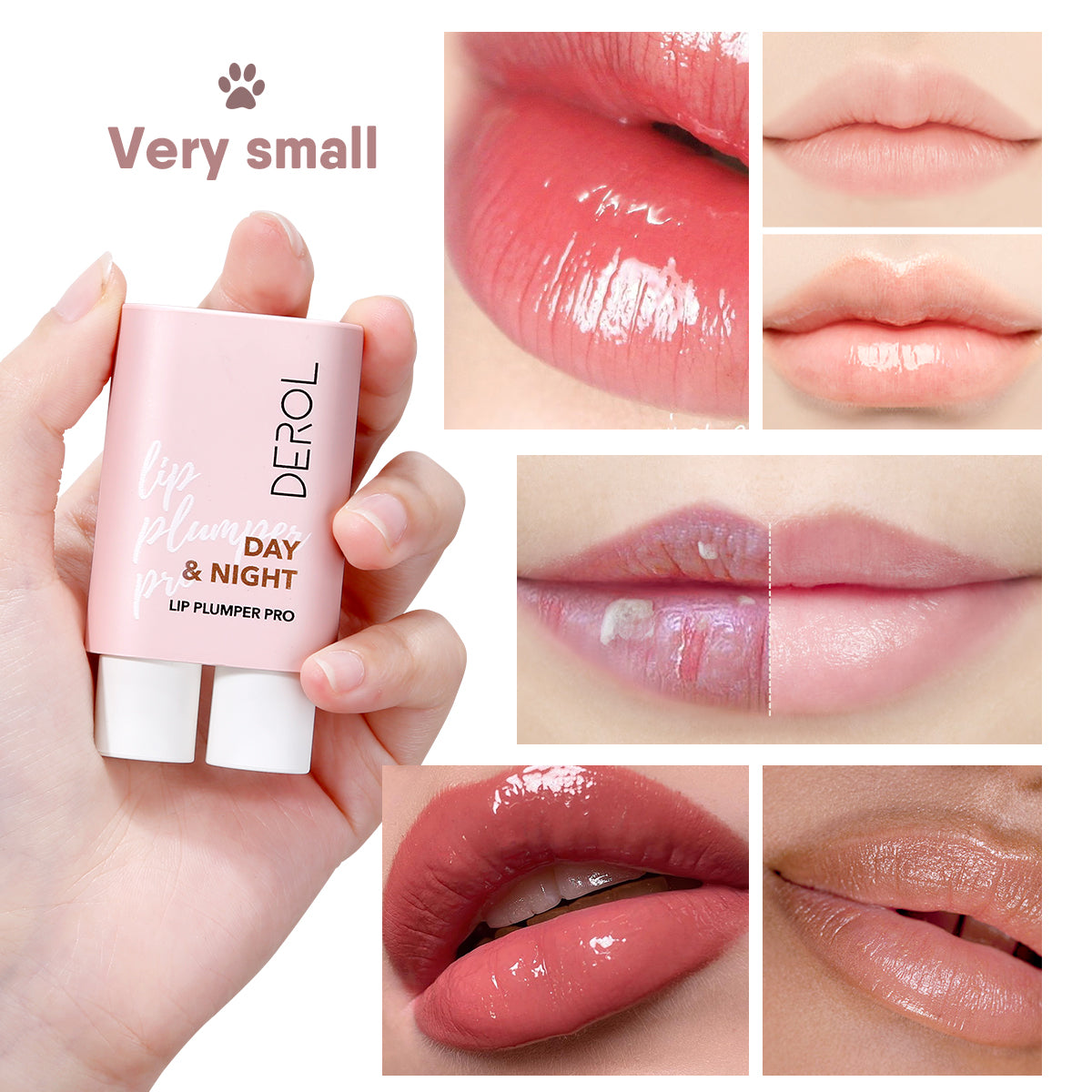 Natural Lip Plumper and Lip Care Serum, Lip Enhancer for Fuller, Lip Mask, Beautiful Fuller, Hydrating & Reduce Fine Line