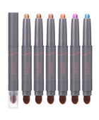 Cream Eyeshadow Stick, Highlighter Makeup Stick Set Long-Lasting, Crease-proof, Blendable Eye Shadow Applicator Sticks Eyeliner Pen