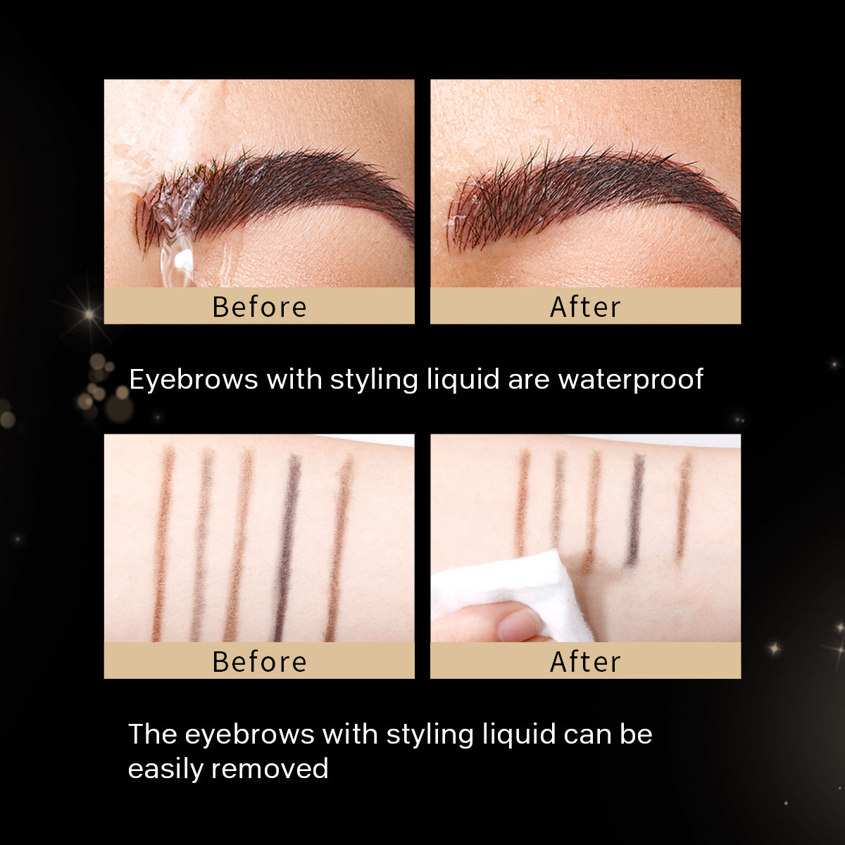 Clear Eyebrow Setting Gel,Waterproof And Sweat-Proof Eyebrow Repair Liquid Brows Styling Beauty Salon Home Use Makeup